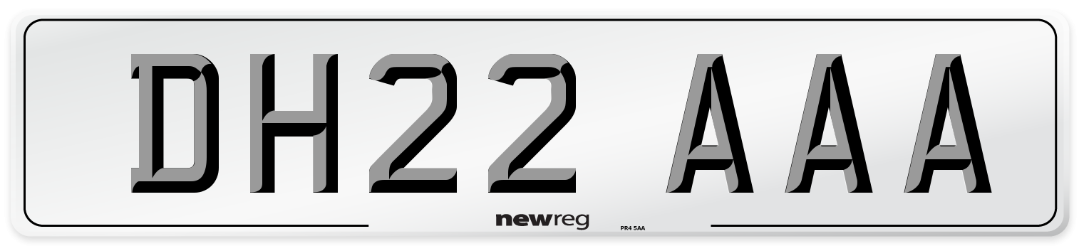 DH22 AAA Number Plate from New Reg